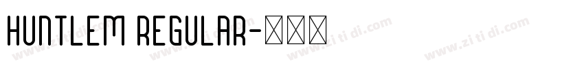 Huntlem Regular字体转换